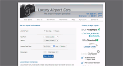 Desktop Screenshot of luxuryairportcars.com