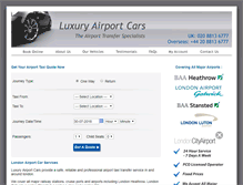 Tablet Screenshot of luxuryairportcars.com